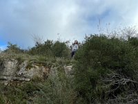 Eight year old Anna was Queen of the mountain.