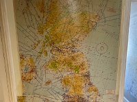 Interesting chart of low flying flight paths across the UK. Our host was an army afficer and helicopter pilot.