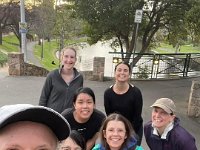 Around the same time Olivia runs around the River Torrens with one of her Adelaide running groups.