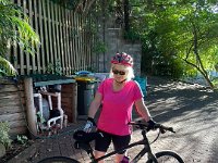 7th - Paulie is ready to pedal care of sister Jan's bike.