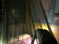 Time to crawl under the mosquito net for the night.