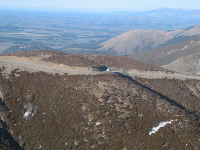 on the road to Mt Hutt..