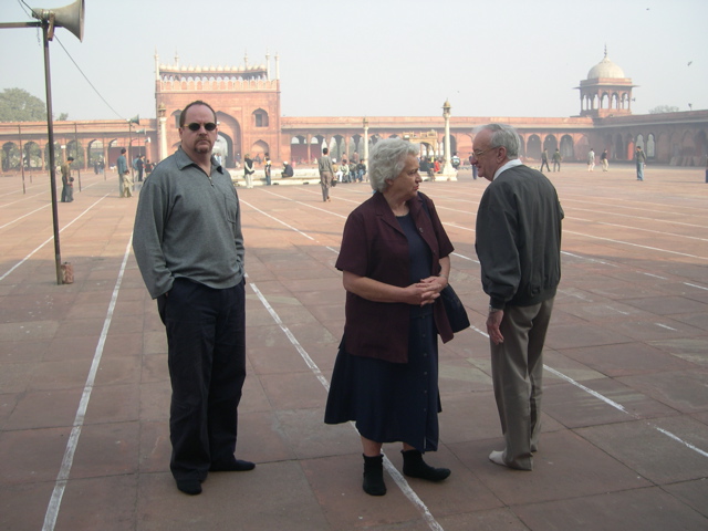 Around the mosque