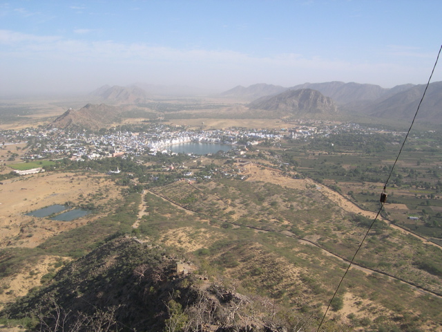 The view back to Pushkar