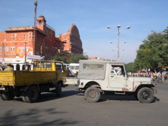 The Hawa Mahal, or Palace of the Winds