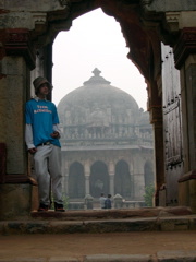 We headed to Humanyun's tomb in Delhi