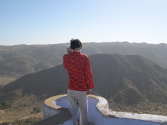 The view back to Pushkar's surrounds