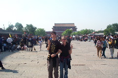 Jim and Emma at the forbidden city