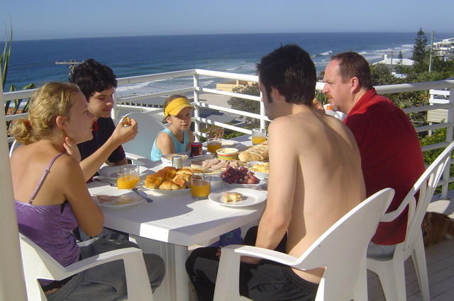 Breakfast on the deck