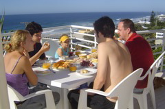 Breakfast on the deck