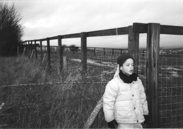 Dan in a field