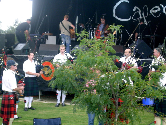 The filler between bands- the Pipes of Scots College