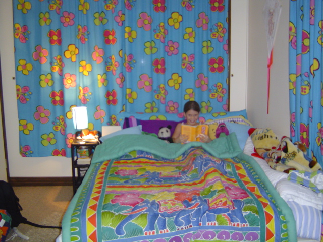 Olivia at home in her Room