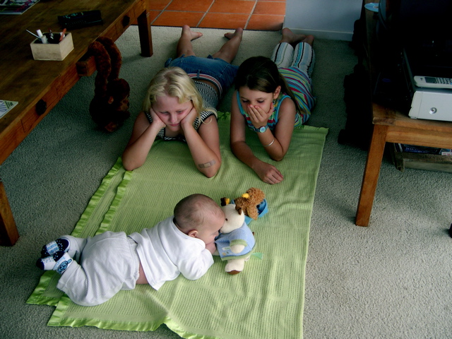 Baby Kobe Dunlop has an audience