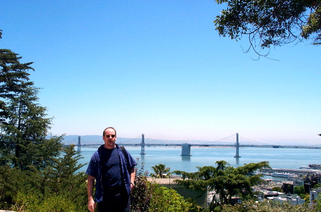 Bay bridge from Coit Tower